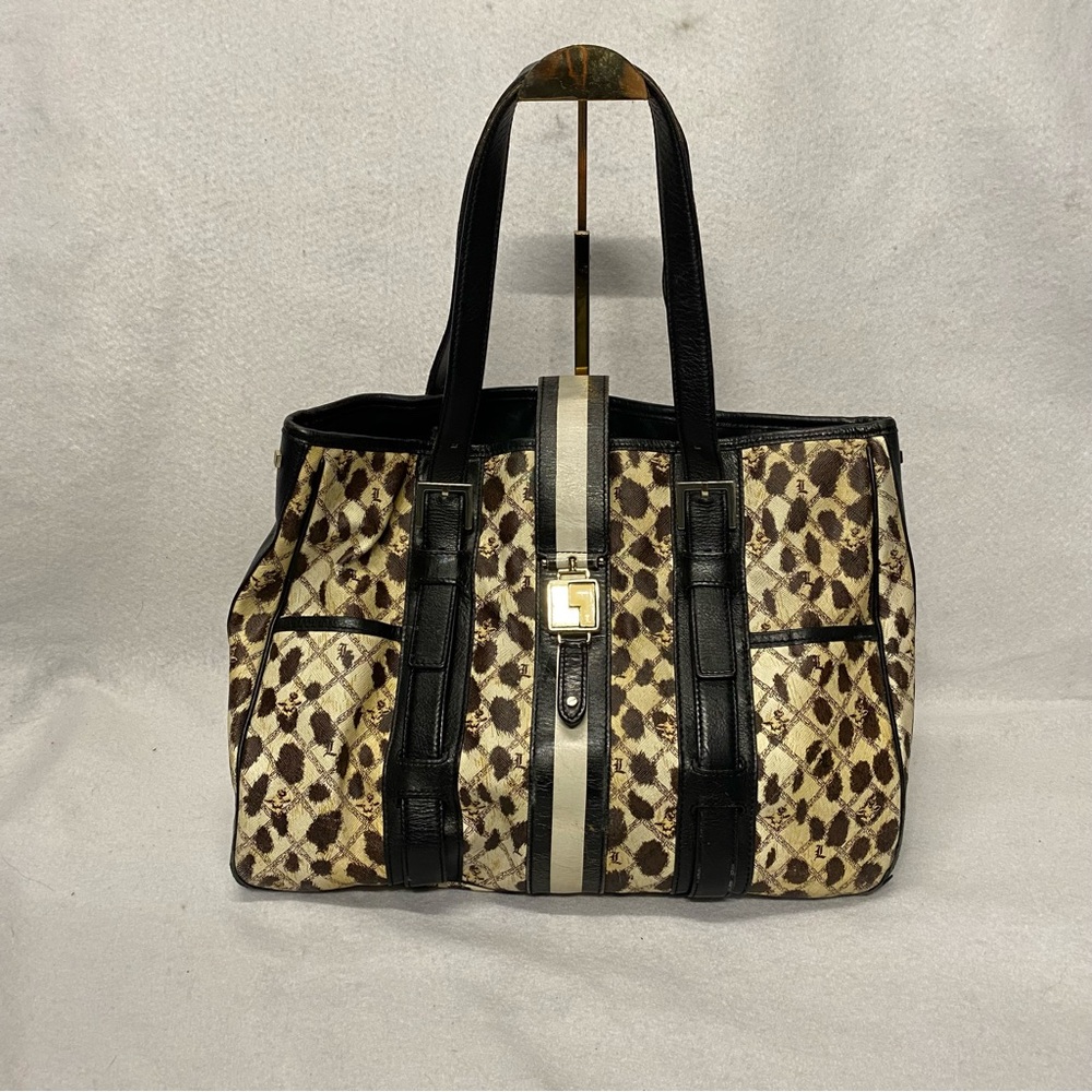 L.A.M.B. by Gwen Stefani Grantham Tote Leopard Print Luxury Designer Bag - Picture 1 of 14